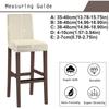 Elastic Stretch Bar Stool Seat Covers Short Back Chair Protectors Durable Slipcovers  Household