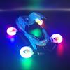 Electric Stunt Car: Colorful Music Lights, 4-Wheel Rotation, Auto Door Transform