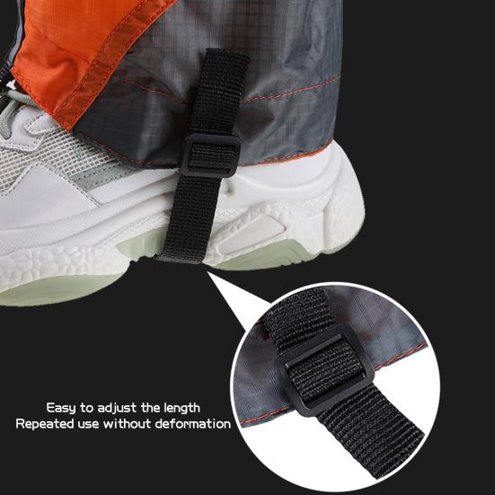 1 пара гетр со светоотражающей полосой, регулируемые, для мужчин и женщин, для походов на открытом воздухе