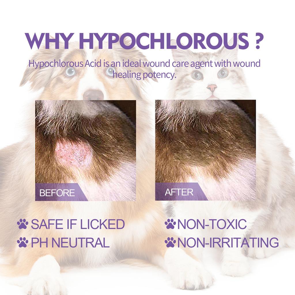 60ml Pet Relieving Skin Spray Relieving Dog And Cat Skin Itching, Removing Mites, Relieving Itching, Cleaning