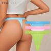 1Pc Free Thongs Woman Seamless Panties Women Sexy Low-waist Underwear Solid G-string Breathable T-back Female Lingerie