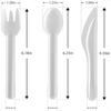 Extra Heavyduty Compostable Cutlery Set 300 Count Large Disposable Utensils No Plastic Forks Spoons Knives Biodegradable Fork E