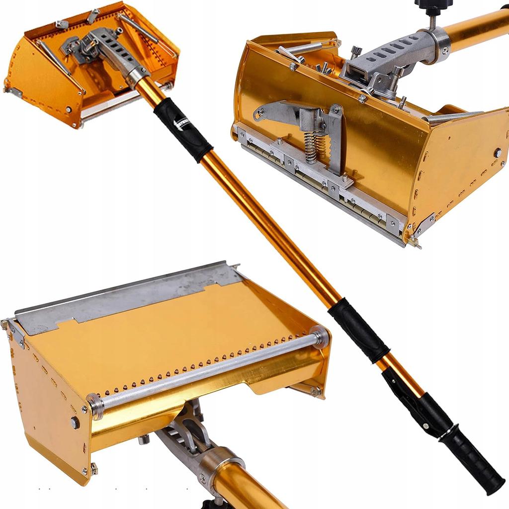 Plaster Box Proflex - Plasterboard Jointer | 3 Kg | 250 Mm | 5-Step Telescope 100-162 Cm | 6-Step Blade Adjustment | With Wheels And Adjustable Head