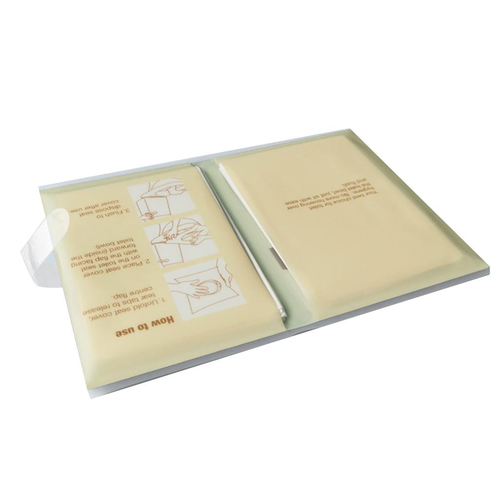 10 Pack Soluble Water Toilet Covers Paper Soluble Toilet Paper Pad Suitable for Airplanes Camping and Outdoor Travel