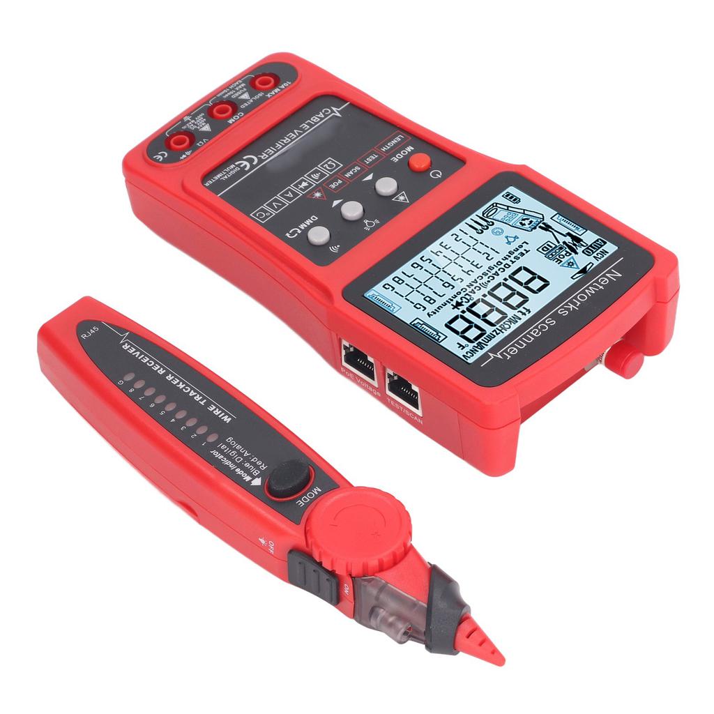 Тестер сетевого кабеля, детектор, ЖК-дисплей, цифровой электрический кабель Ethernet, трассировщик проводов, искатель линий с