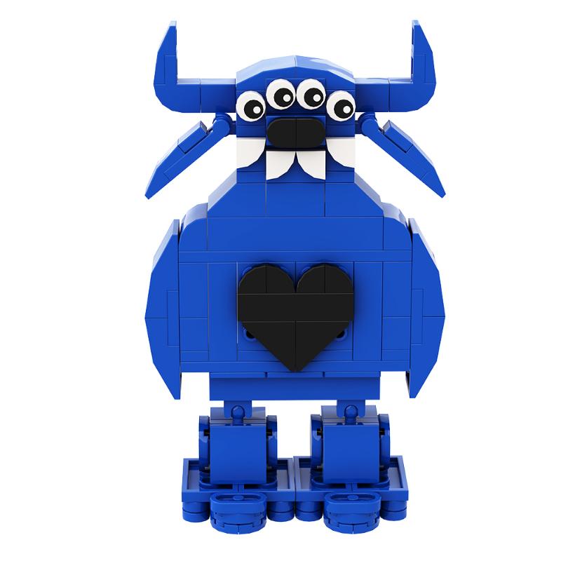 Gobricks Garten Of Banban Bricks Game Green Headed Monster Flamingo MOC Model Building Blocks Children's Educationa Gifts