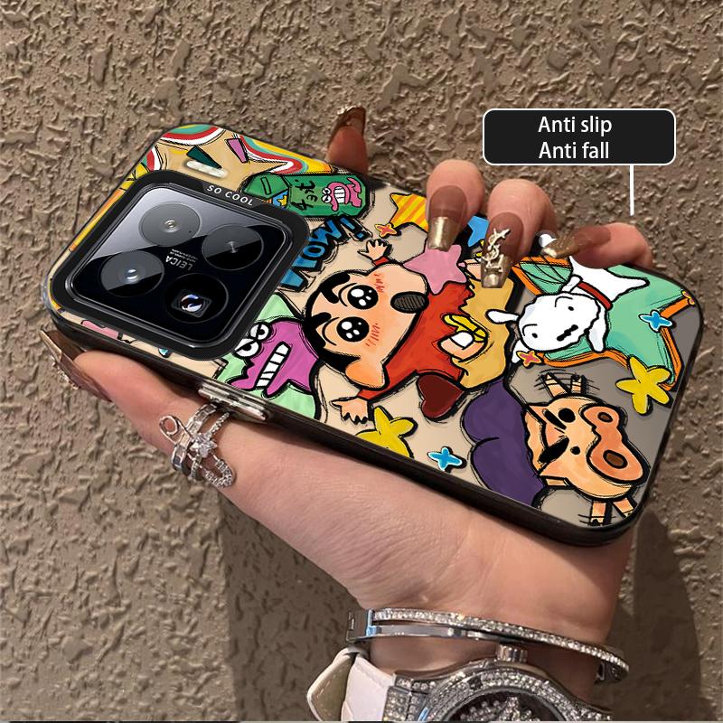 Cartoon C-Crayon Shin-chans Hard Case for Xiaomi Mi 15 14 14T 13 13T 12 12T 12X 12S 11 Lite POCO F6 F5 X6 X5 M6 Pro 5G 4G Cover