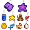 Фиолетовые штаны Stardew Valley Брелок Аниме Игровые реквизиты Яйцо краба Креветка Креативный интерес Студенческий Декор Аксессуар Брелок Подвеска
