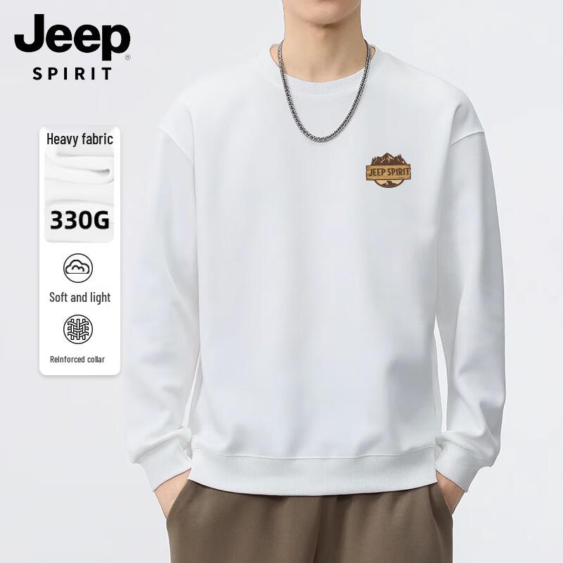 JEEP SPIRIT Men's Graphic Print Crewneck Sweatshirt