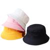 Summer Fashion Unisex Flat Top Sun Hat Cotton Fisherman Hat Outdoor Soft Top Accessories Sun Hat