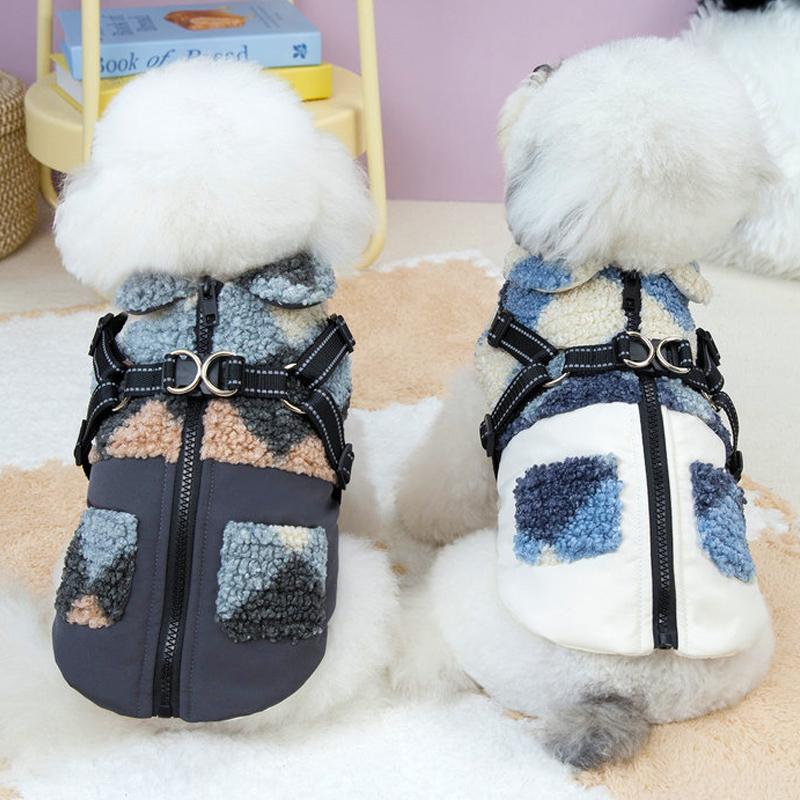Winter Warm Pet Dog Jacket Thickened Pet Clothes for Small Medium Dogs Fleece Puppy Coat Yorkie Chihuahua Coat Dog Accessories
