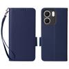 For Oppo A5x 5G/4G Case with Wrist Strap Litchi Texture PU Leather Wallet Phone Cover