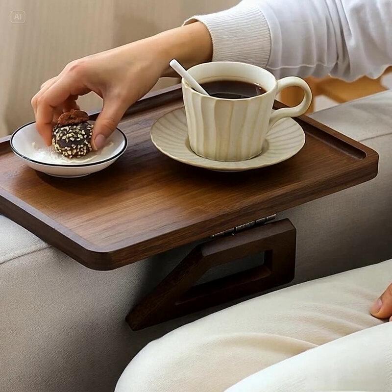 Складной диван-кресло Xuanrun в новом китайском стиле, бамбуковый подлокотник-столик