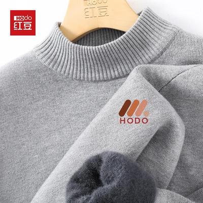 Мужской зимний свитер с высоким воротником на флисовой подкладке Hodo