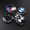 DECW8 4Pc 68mm 56mm Wheel Center Caps Emblem Badge 50th Anniversary For BMW E39 E46 E90 E60 E87 E53 F10 F20 F30 M X3 X5 X6 Accessories
