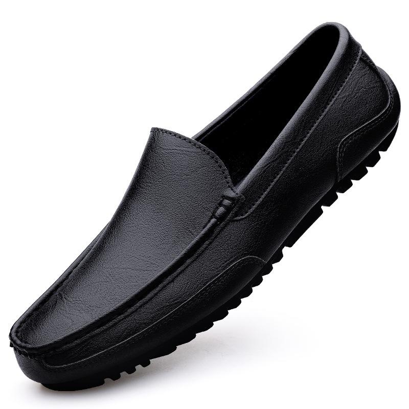 Genuine Leather Loafers Men Design Moccasin Fashion Slip On Soft Flat Casual Men Shoes Adult Male Footwear Handmade Boat Shoes