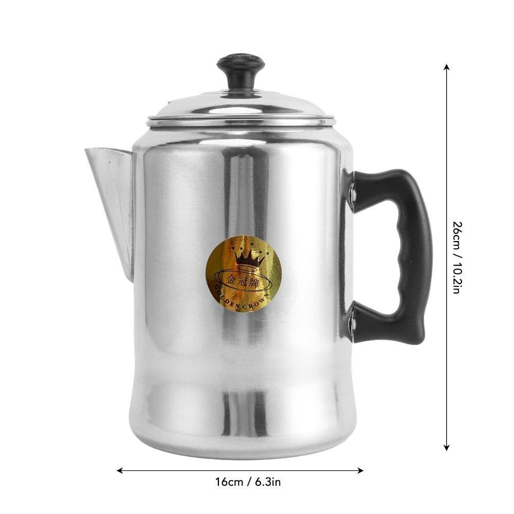 Aluminum Alloy Coffee Kettle 3L Capacity Hot Water Kettle Coffee Percolator Pot  For Making Coffee
