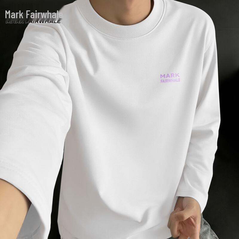 Mark Fairwhale Мужская повседневная хлопковая футболка с длинным рукавом