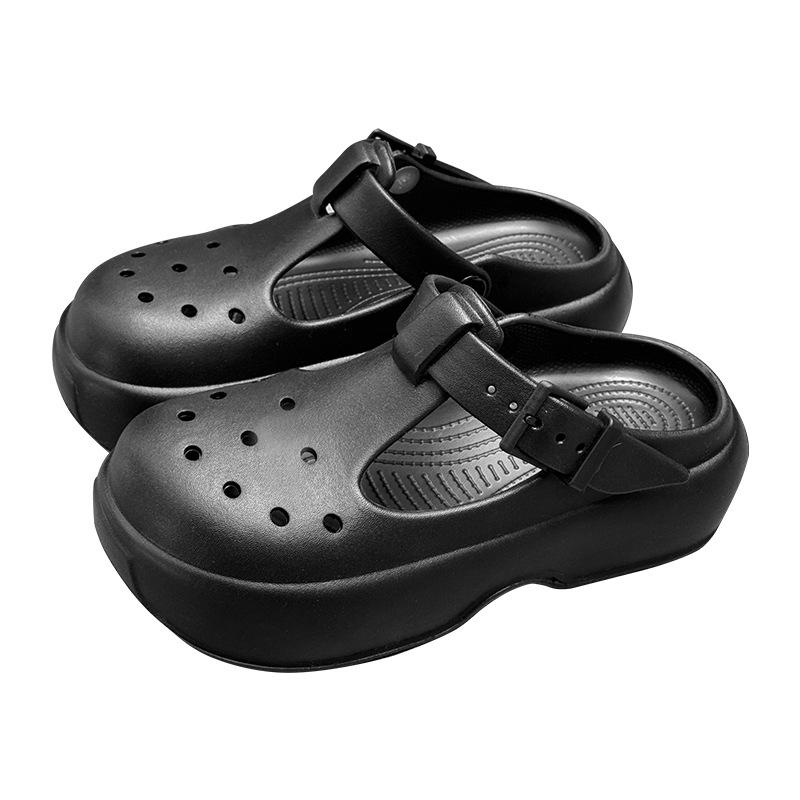 2025 Женские нескользящие сандалии и шлепанцы из ЭВА на толстой подошве, слипоны для ношения в помещении/на улице