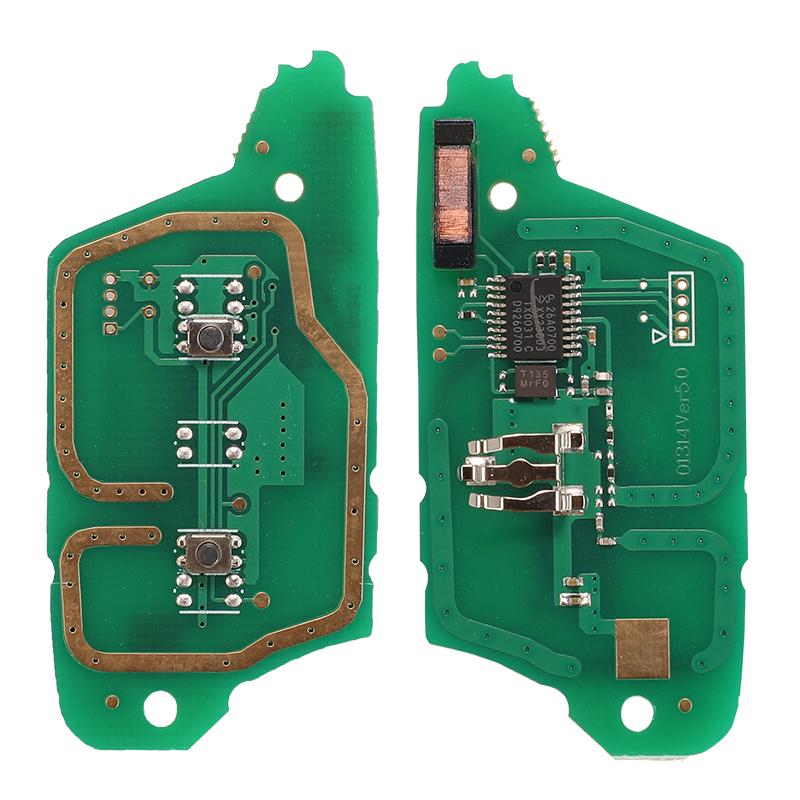 jingyuqin 2/3BTN Modified Flip 433Mhz ID46-7946 /7947 Car Remote Key For Renault Vivaro Movano Traffic Master Kangoo Clio Dacia