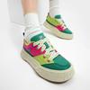 Fila Fosso Retro Удобные Прочные Низкие Кеды из Канваса Женские кроссовки Зеленый Розовый F12W422304FBT