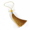 Silk Tassel Cords with Metal Caps Beads Tassel Charm Pendant Fit DIY Jewelry Making Findings