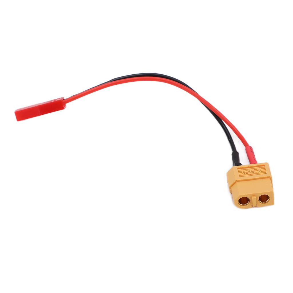 Кабель-адаптер XT60 Female Plug to JST Female, 10 см, 22AWG, мягкий силиконовый провод-адаптер для зарядки