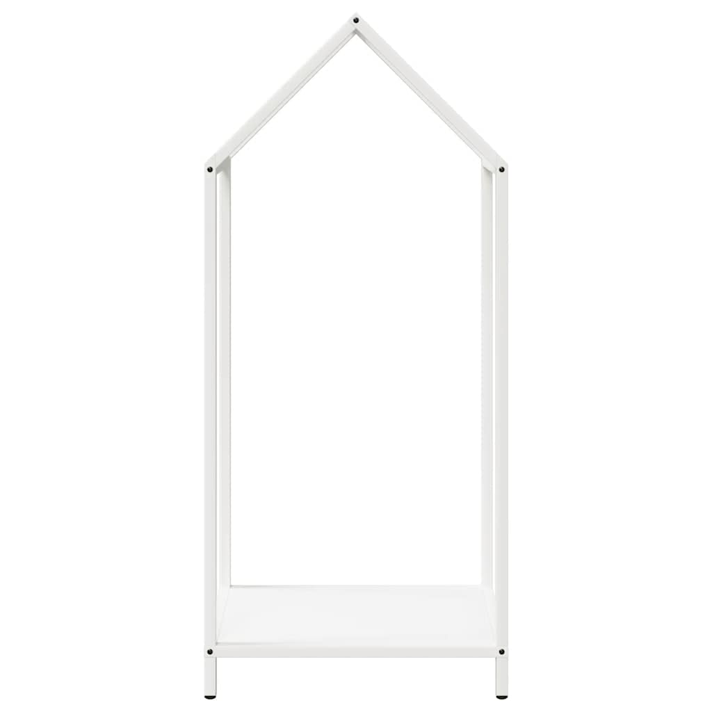 Firewood Rack White 40x25x90 cm Cold Rolled Steel