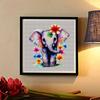 New Arrival 5D DIY Full Circle Diamond Painting "Colorful Flower Elephant" Embroidery Cross Stitch Home Decor Gift