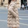 Fashion Winter Coat Female Long Parkas Hooded Faux Fur Collar Loose Thick Women's Jackets