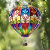 Украшение в виде воздушного шара 2D Плоский акриловый кулон Красочный подвесной декор в виде воздушного шара для домашнего офиса Украшение внутреннего сада