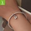 Smart Starlight Pendant Accessories S925 Sterling Silver Star Diy Bracelet Beaded