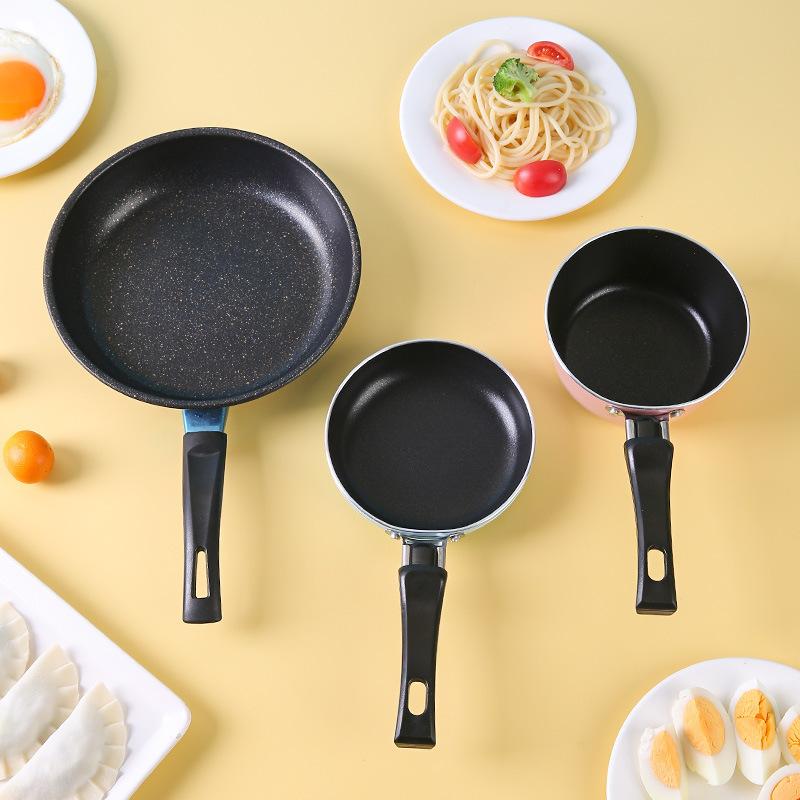 Сковорода из нержавеющей стали с антипригарным покрытием Mini Thick Steak Flat Milk Pans для газовой плиты, индукционной плиты, кухонной посуды