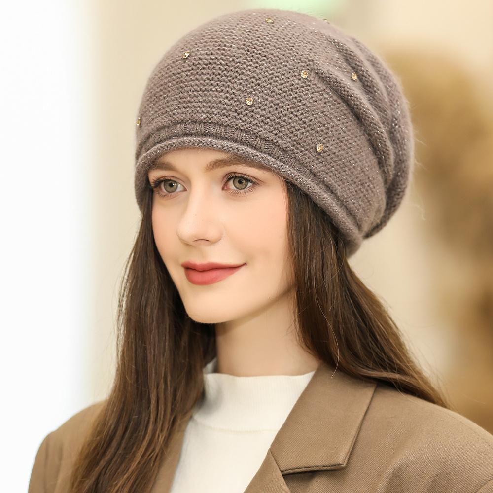 New Women Winter Hat Street Fashion Warm Beanie Hat For Female Casual Streetwear Knitted Hat