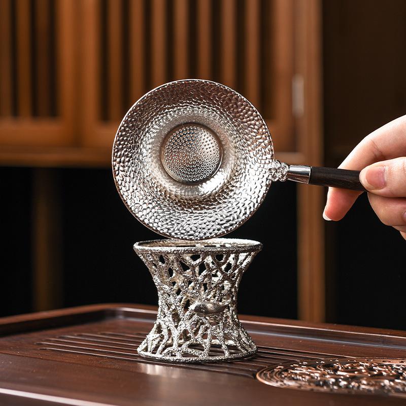 Ситечко для чая, фильтр для чая, чайный набор из сплава, аксессуары для домашнего приготовления чая, воронка для приготовления чая, ложка, сепаратор остатков чая