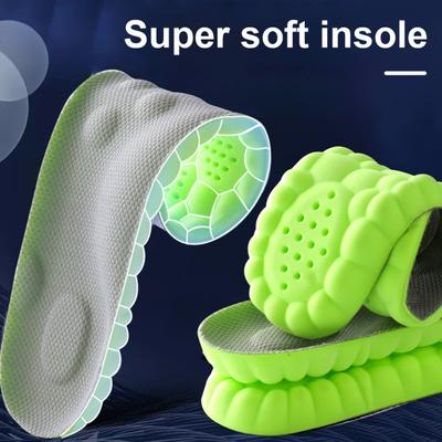 Yousheng 1 пара 4D Cloud Insoles Мягкие дышащие амортизирующие вставки из пены с эффектом памяти для спортивной обуви Мужские и женские ортопедические массажные подушечки для ног