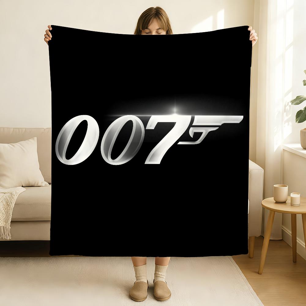 British Legend J James B Bond 007 Blanket Soft and Skin Friendly For Couch Bed Napping Bedspread All Seasons Comforter