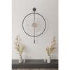 Medium Size - Luxry With Smoked Glass Luxry E X C L U S I V E - Black Metal Wall Clock