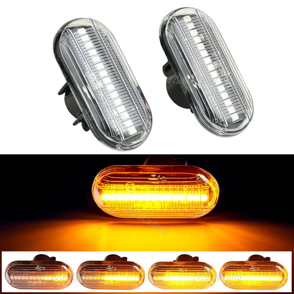 2x for Nissan Opel Smart FORTWO Renault Clio 1 2 KANGOO MEGANE ESPACE TWINGO MASTER Dynamic Side Marker Turn Signal Light