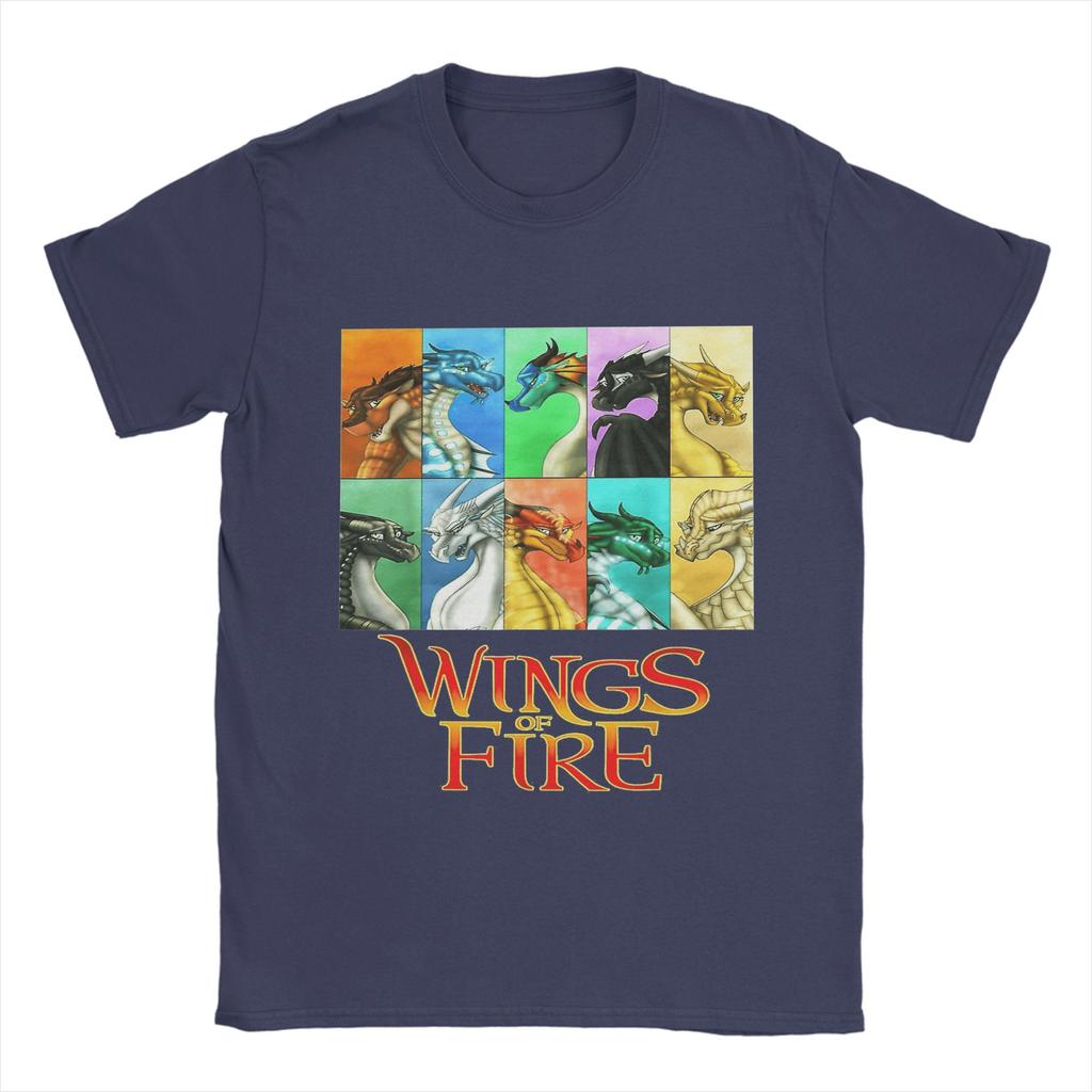 Мужские футболки Крылья Огня Хлопковая Одежда Винтажная Футболка с Коротким Рукавом с Круглым Вырезом 6XL Футболки