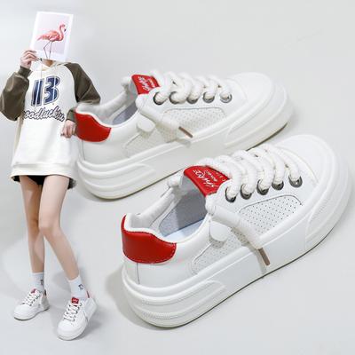 Белые туфли для женщин, новые весенние студенческие универсальные повседневные кроссовки в корейском стиле, модные кроссовки на толстой подошве Z7701