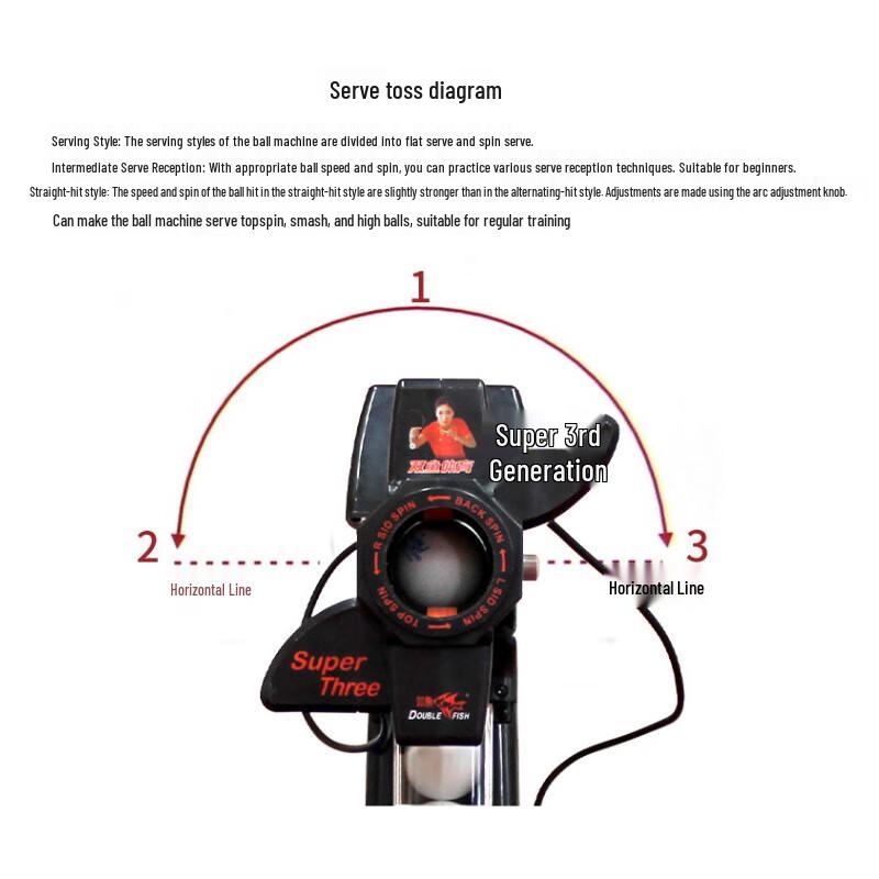 Double Fish Super 3 Automatic Table Tennis Robot