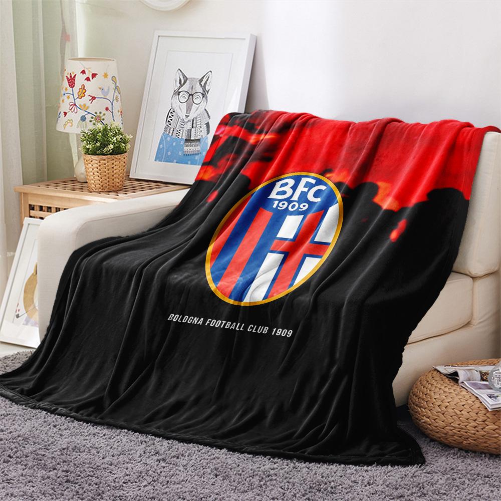 AS Bologna Calcio  Print Flannel Blanket, High quality Comfortable for All Seasons, Home Decor, Warmth and Comfort