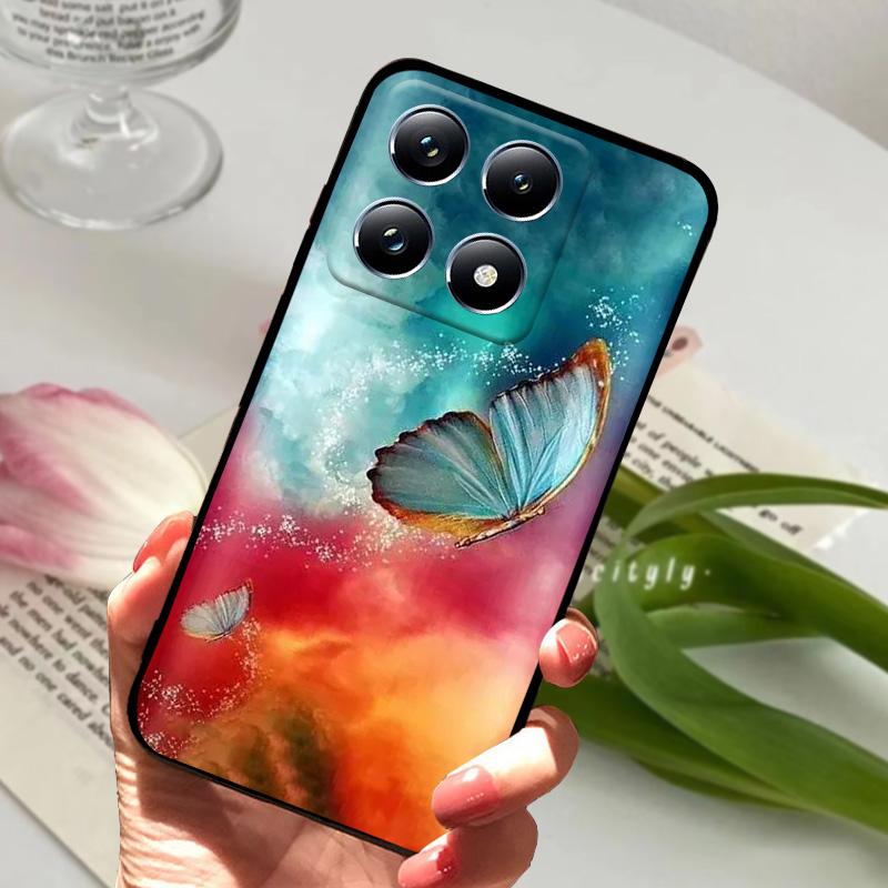 Чехлы Для Xiaomi 14T Бампер Оболочка Mi 14T Силиконовый Мягкий ТПУ Матовый Чехол Для Телефона Для Xiaomi 14T Pro 5G Милый Мультяшный Coque Funda Capa