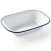 Прямоугольное белое эмалированное блюдо 215x160мм Hendi 621219