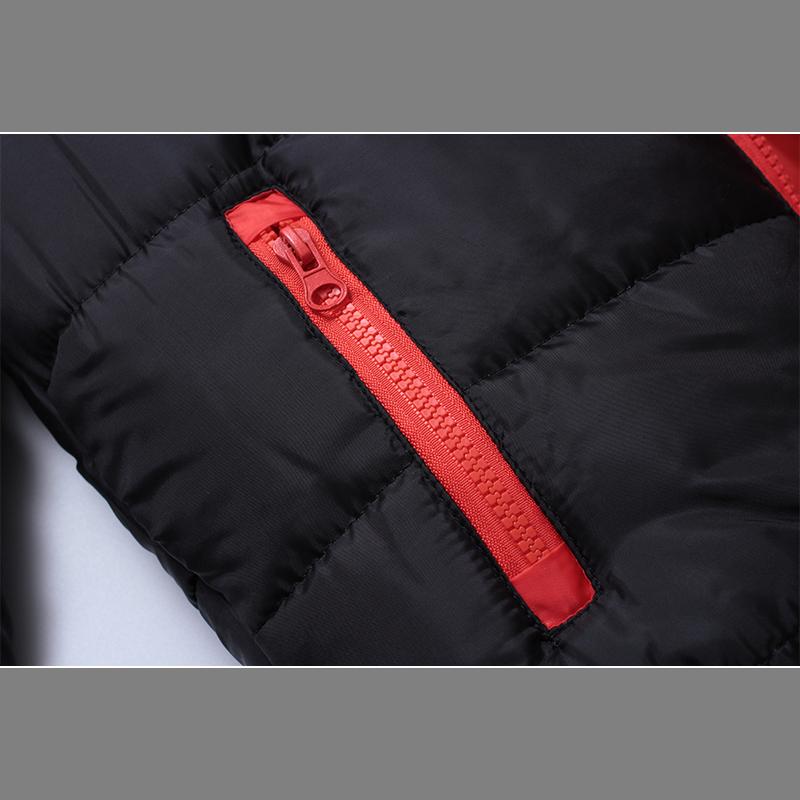 Spring and Autumn Men's Hooded Cotton Coat Thickened Casual Solid Color Zipper Cotton Coat Wearing Cotton Coat Fashion Men's Wear