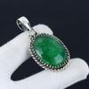 Emerald Gemstone Handmade 925 Sterling Silver Jewelry Pendant, Emerald Jewelry, Holiday Gift for Her Jewelry for Special Occasions