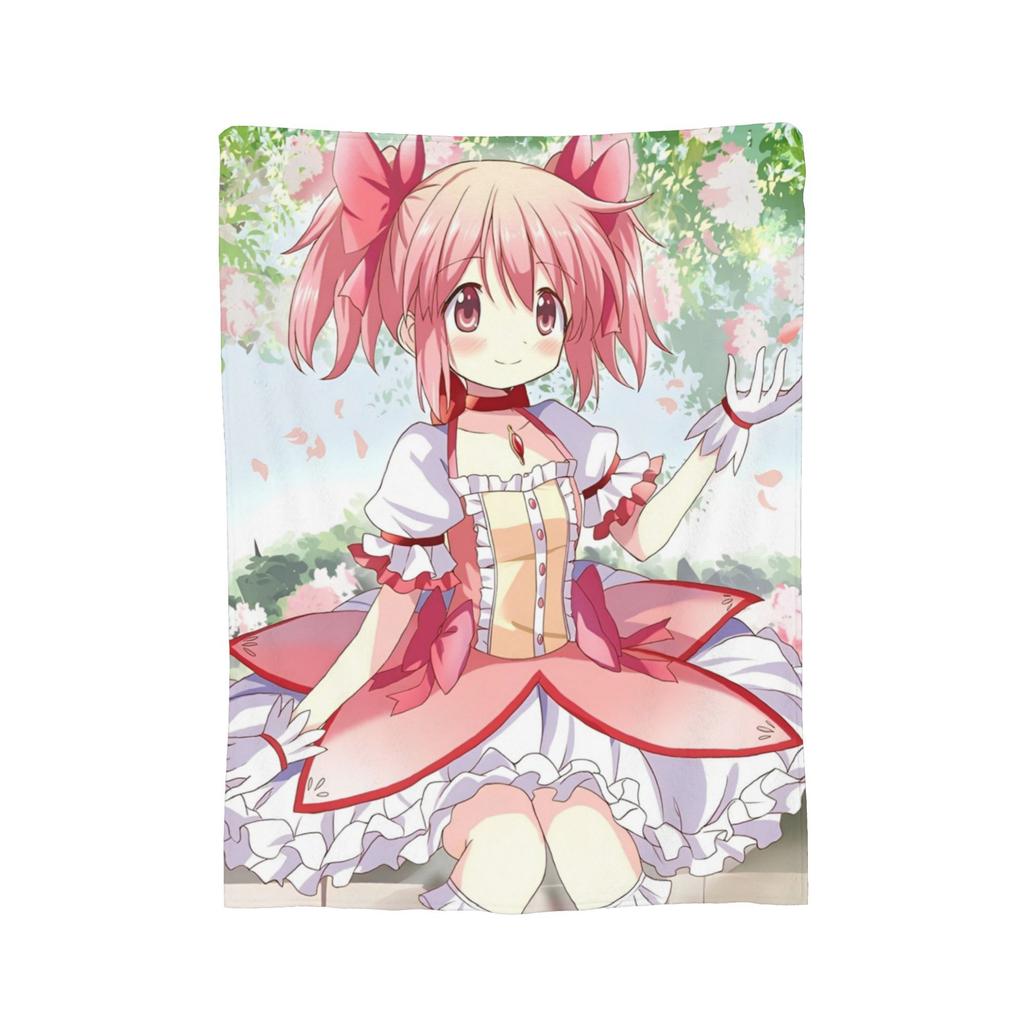 Кюбей Puella Magi Madoka Magica Милый Коралловый флис Плюшевый Плед Аниме Одеяло для кровати Спальни Ультрамягкое Покрывало,