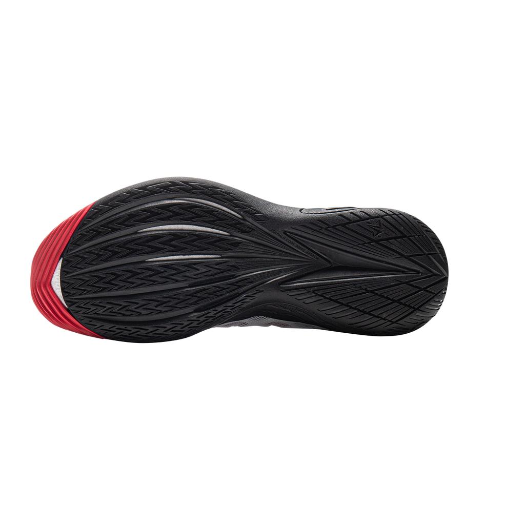 Li Ning Buckets Амортизация Скользкая подошва Дышащие Низкие Баскетбольные кроссовки Мужские Черно-белые ABAV051-3