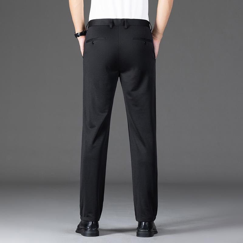 Мужские брюки из высокоэластичного материала Ice Silk: Износостойкая, устойчивая к царапинам, дышащая, удобная повседневная деловая одежда для весны и лета